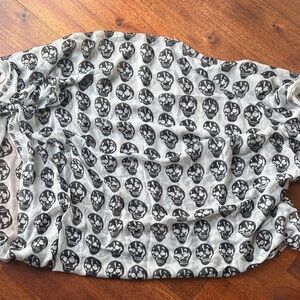 Skull Print Scarf